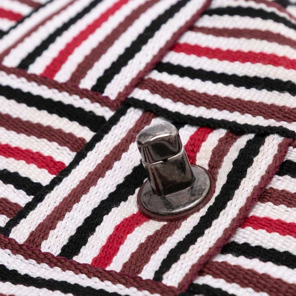 Chanel CC Canvas Stripe Flap - Image 10