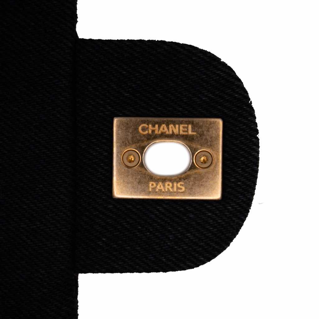 Chanel Mini Rectangular Quilted Denim Mood Flap - Detail 2