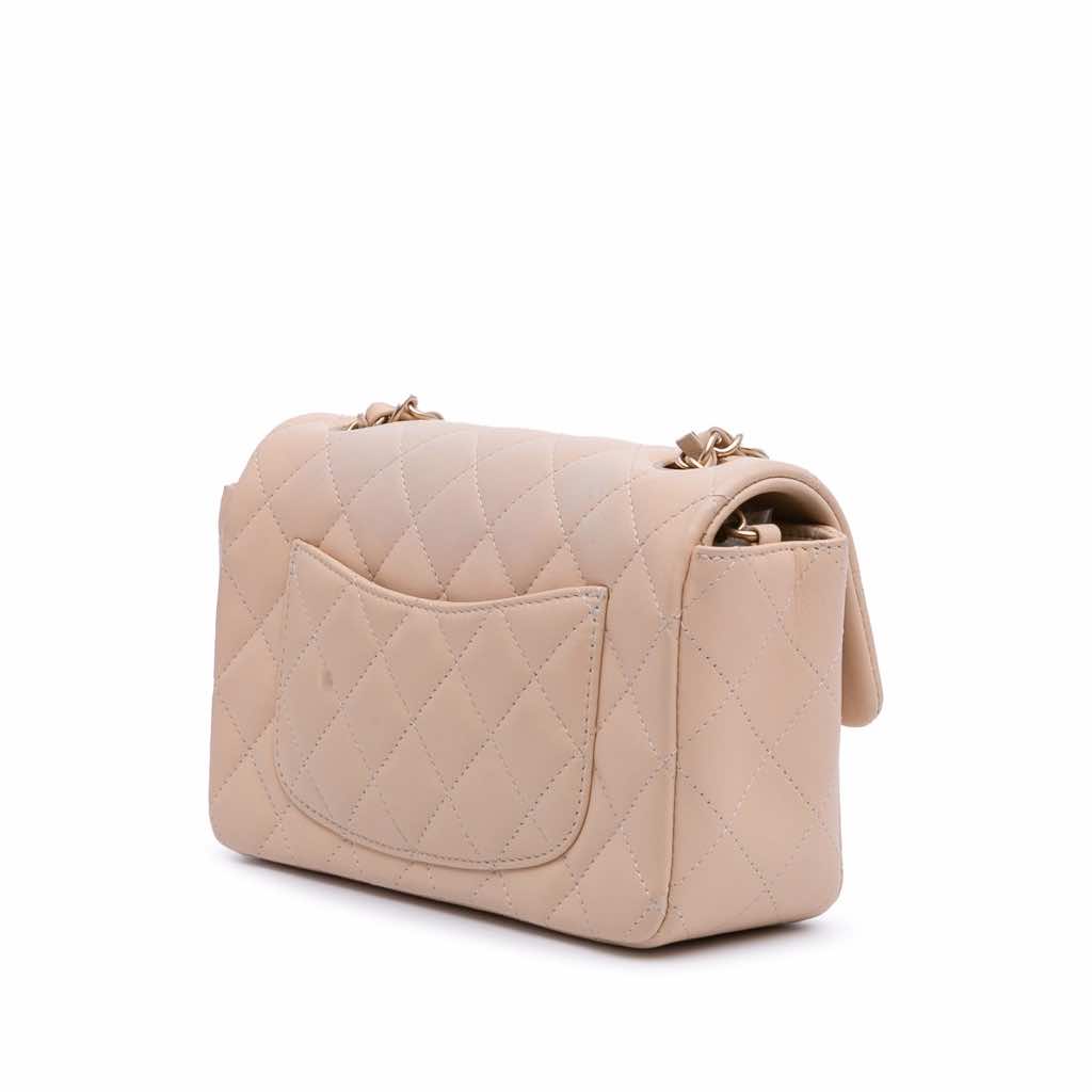 Chanel Mini Rectangular Classic Lambskin Single Flap - 2