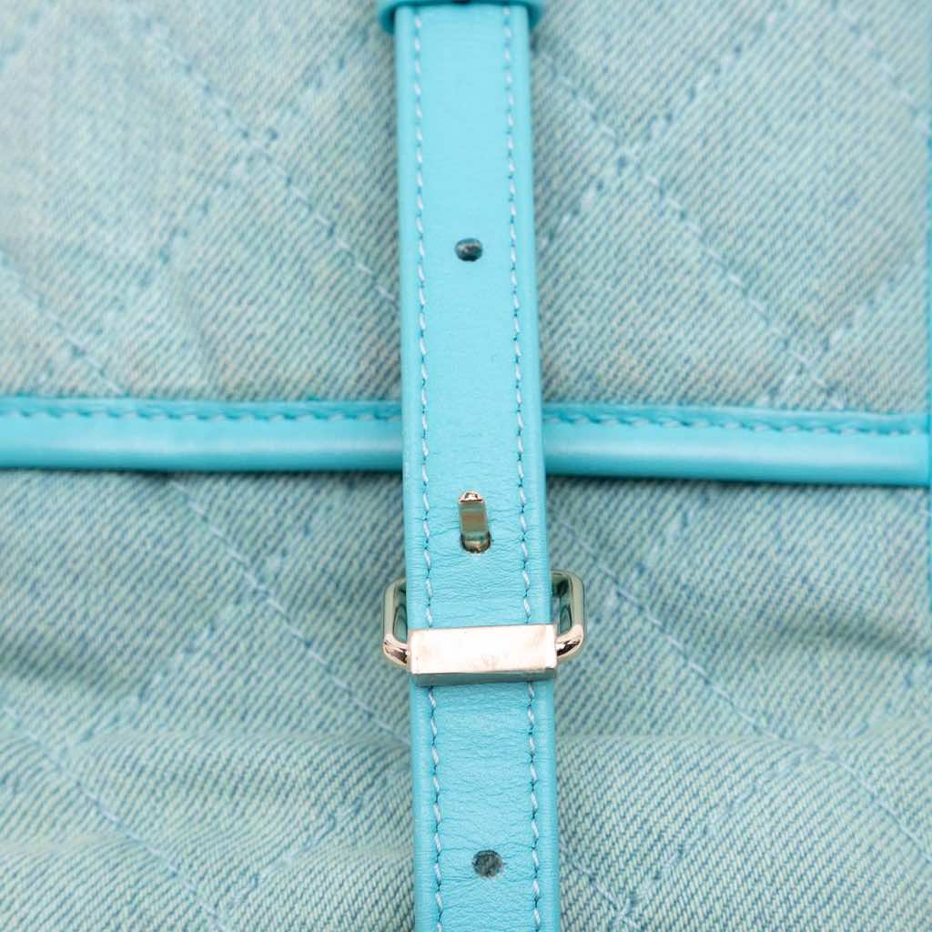 Chanel Mini CC Quilted Denim Crossbody - Detail 1