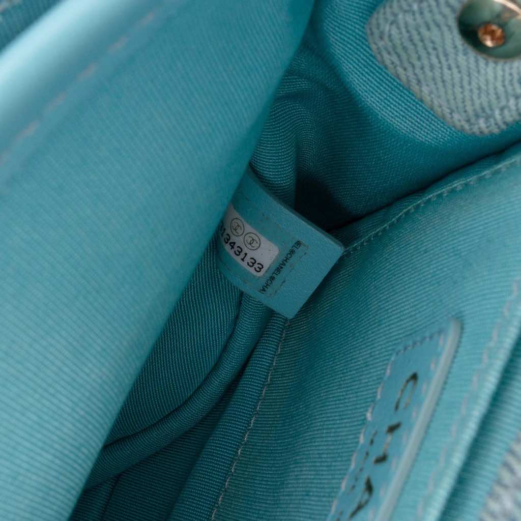 Chanel Mini CC Quilted Denim Crossbody - Detail 2