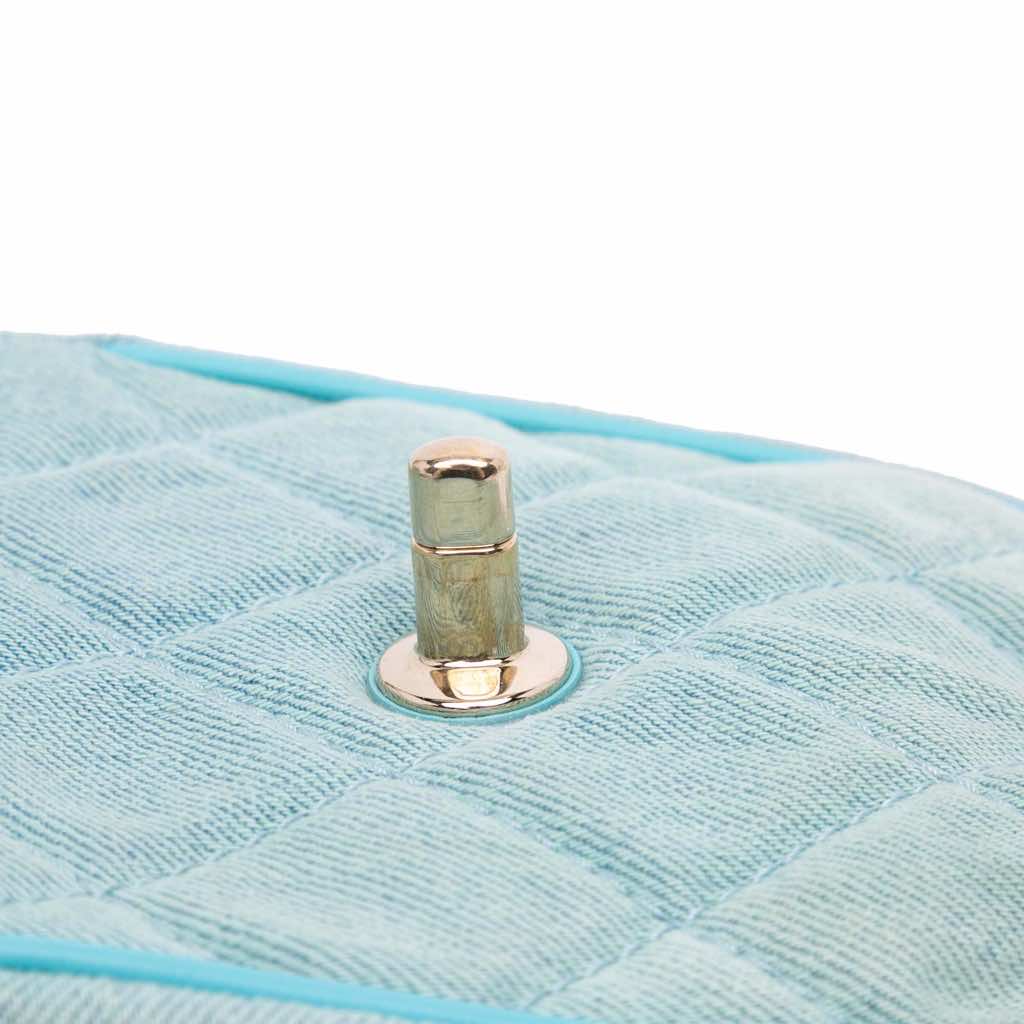 Chanel Mini CC Quilted Denim Crossbody - Image 11