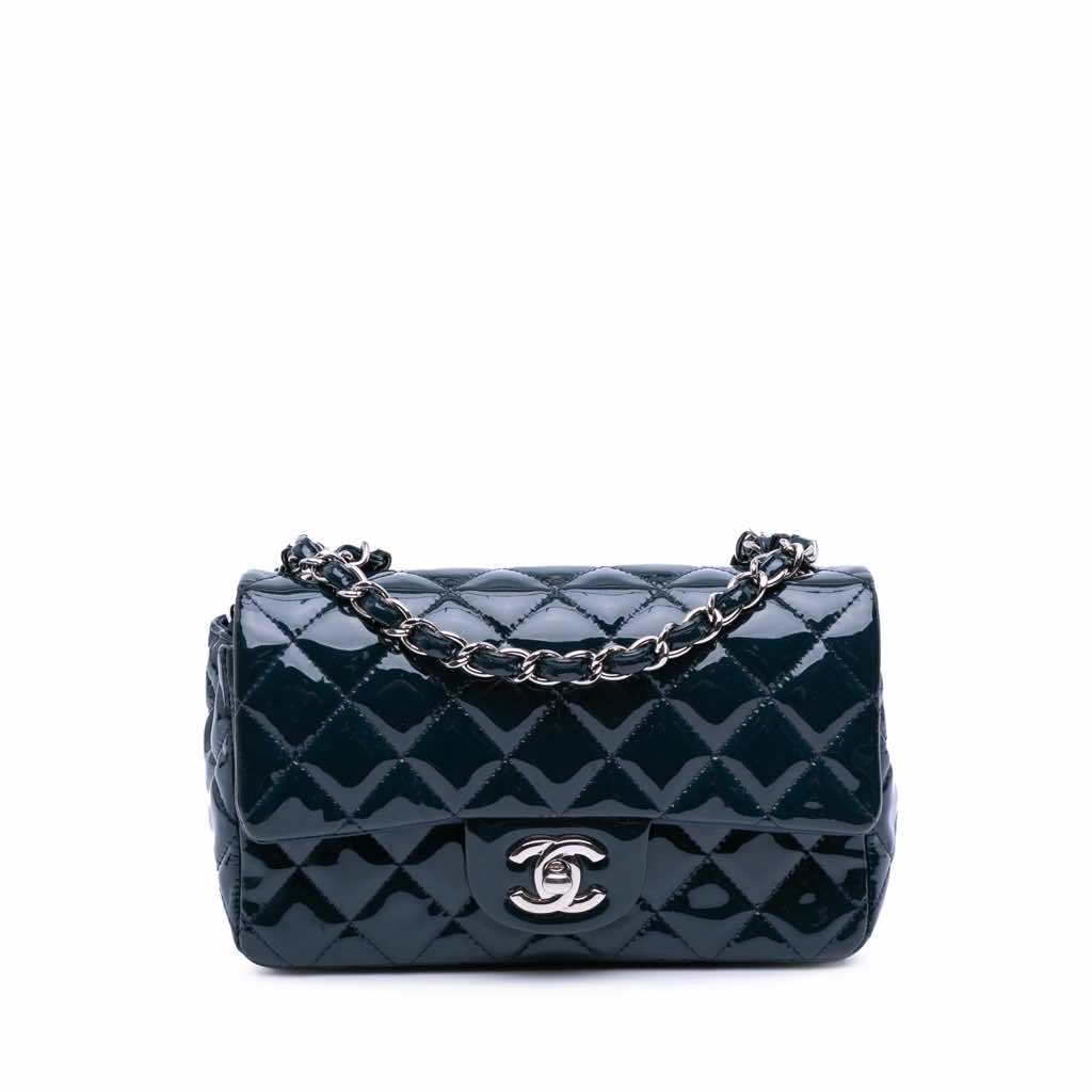 Chanel Mini Rectangular Classic Patent Single Flap