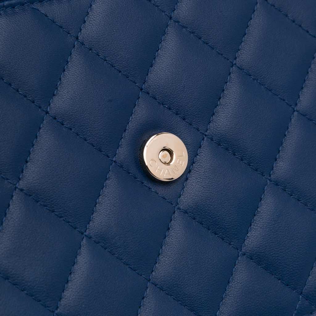 Chanel Quilted Lambskin Square Wallet on Chain - Image 10