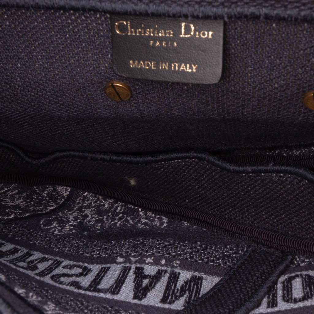 Dior Canvas Embroidered Tie Dye Saddle Bag - 4