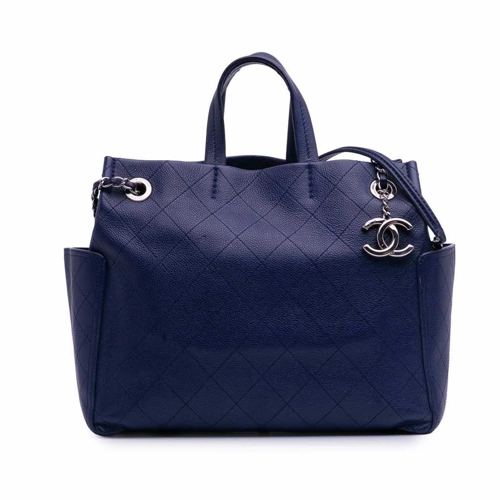 Chanel Medium Quilted Caviar CC Pocket Tote