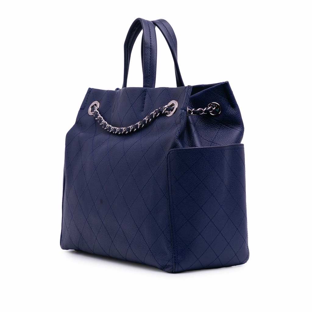 Chanel Medium Quilted Caviar CC Pocket Tote - 2