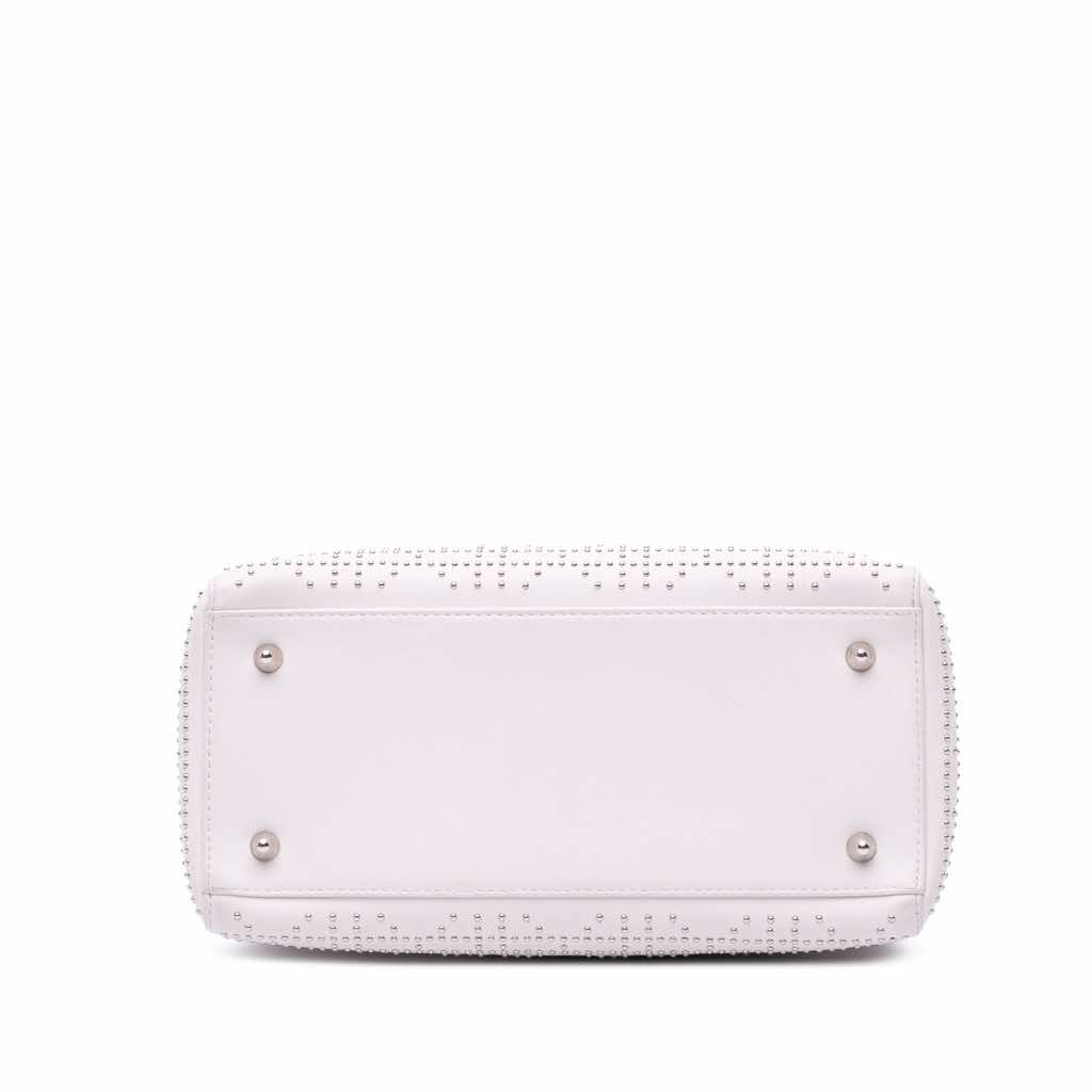 Dior Medium Lambskin Cannage Studded Lady Dior - 3