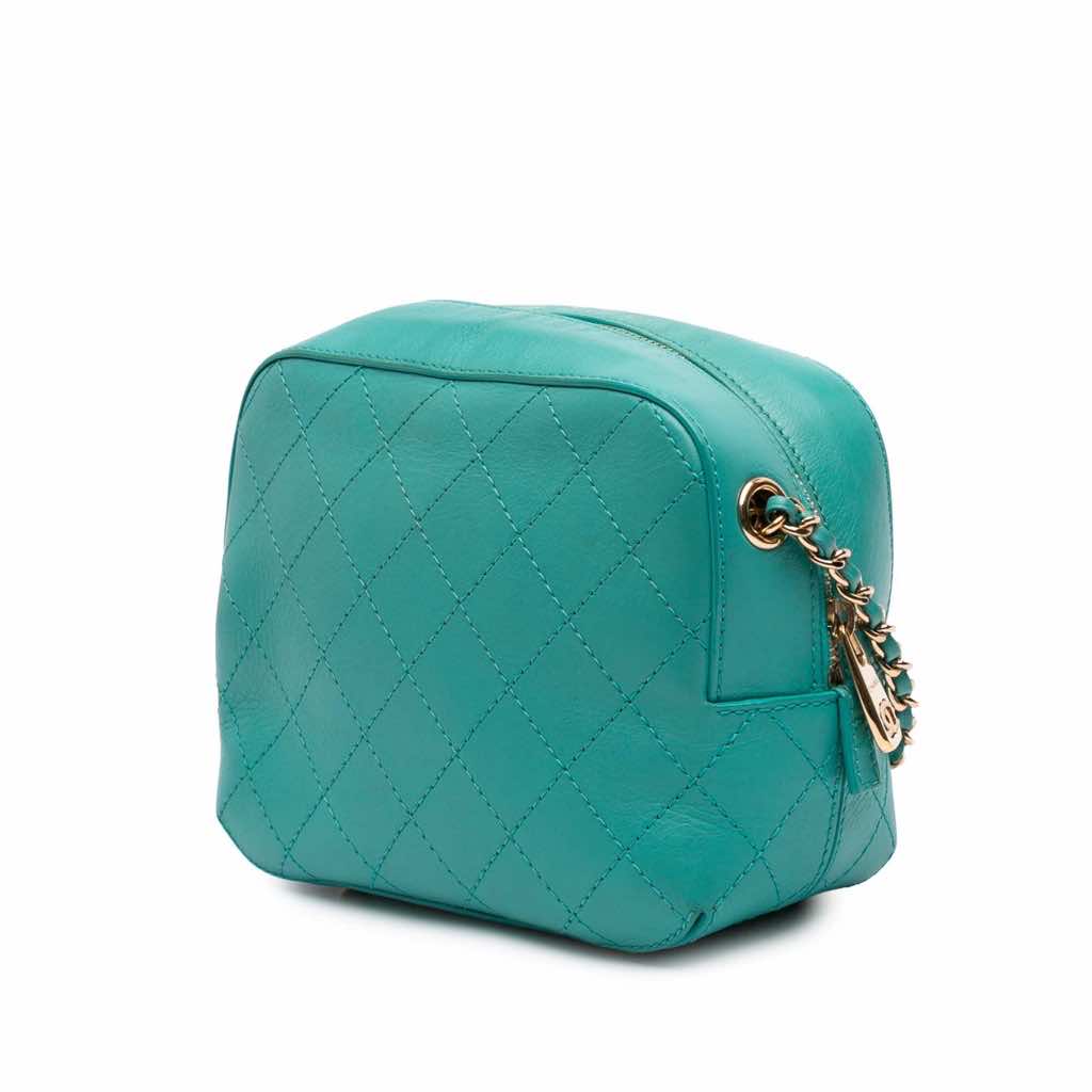 Chanel CC Stitched Calfskin Enamel Camera Bag - 2