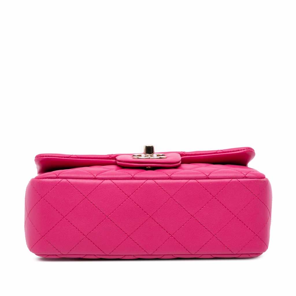 Chanel Mini Rectangular Classic Lambskin Single Flap - 3