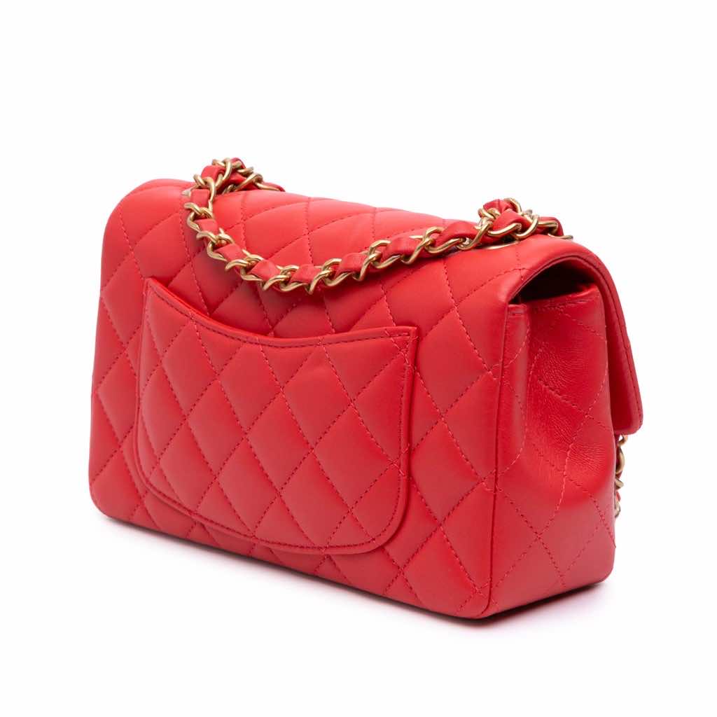 Chanel Mini Rectangular Classic Lambskin Single Flap - 2