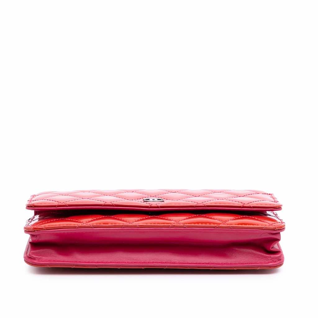 Chanel Bicolor Classic Patent Wallet On Chain - 3