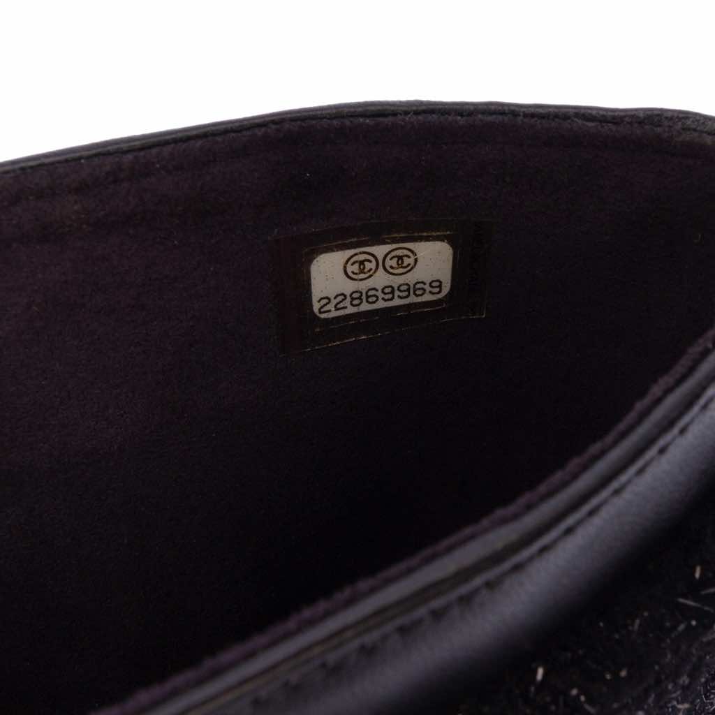 Chanel Tweed Chain Around Tablet Holder - Side view