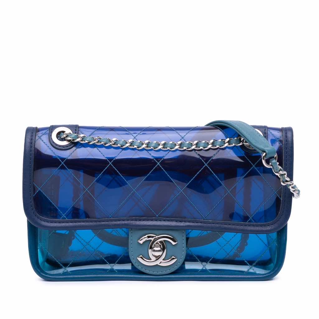 Chanel Small PVC and Lambskin Coco Splash Flap
