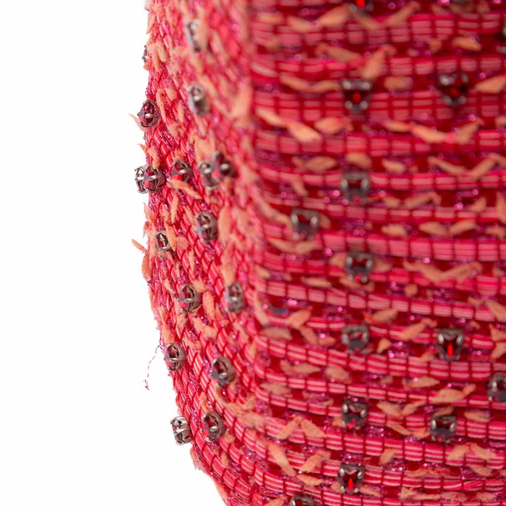 Dior Medium Tweed Fringe Rhinestone Lady Dior - Image 11