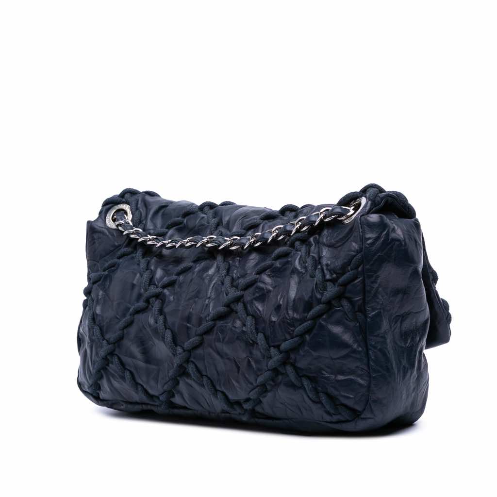 Chanel Medium Quilted Crinkled Calfskin Ultra Stitch Flap - 2