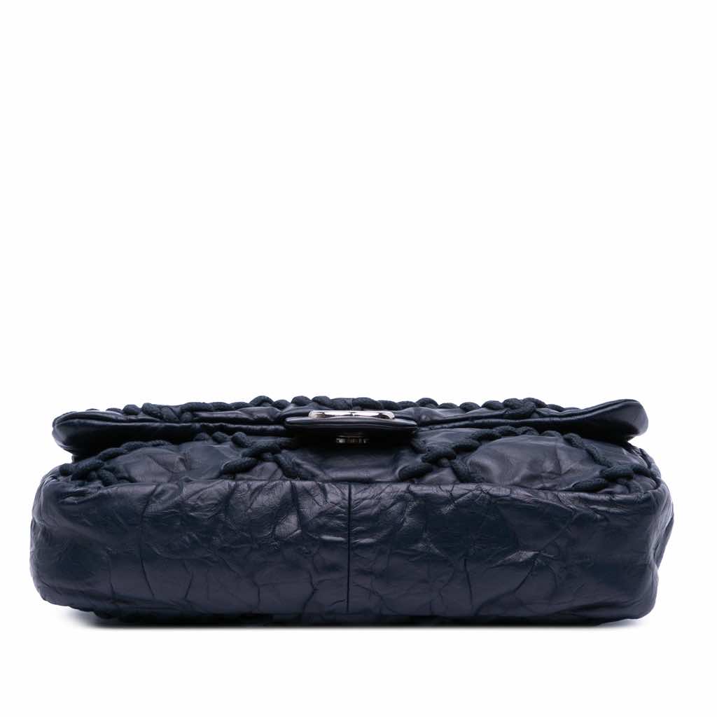 Chanel Medium Quilted Crinkled Calfskin Ultra Stitch Flap - 3