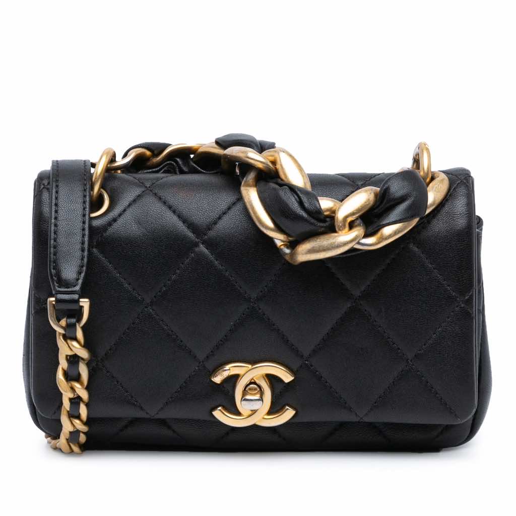 Chanel Small Quilted Lambskin Chain is More Flap