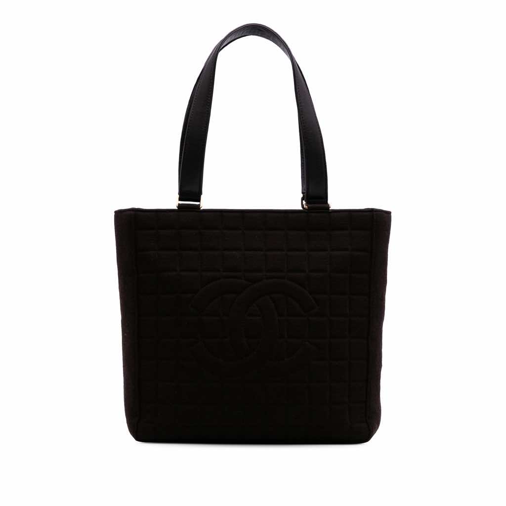 Chanel CC Chocolate Bar Jersey Tote