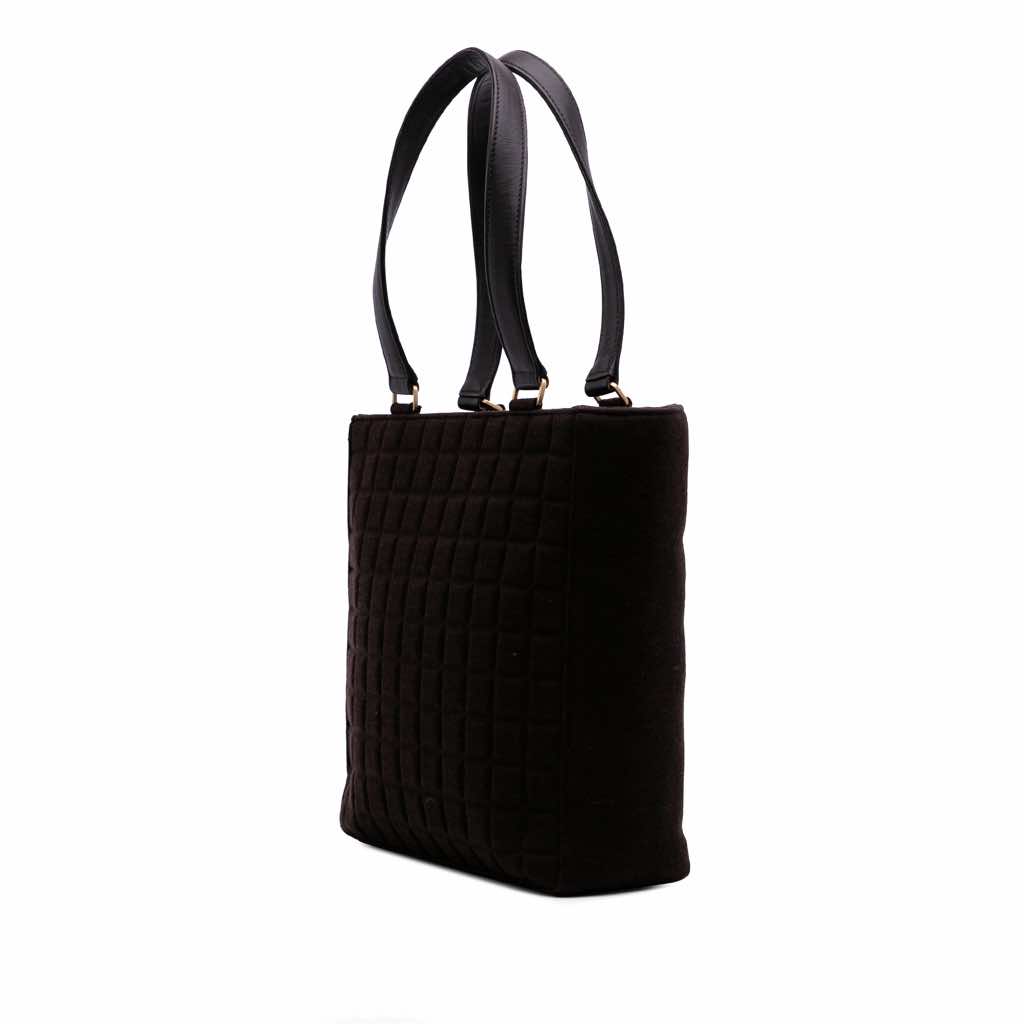 Chanel CC Chocolate Bar Jersey Tote - Back view