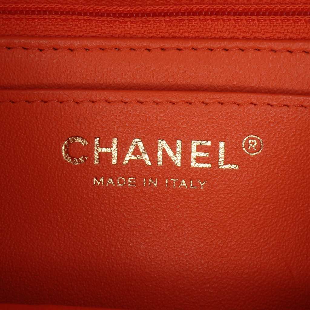 Chanel Mini Square Classic Lambskin Single Flap - Side view