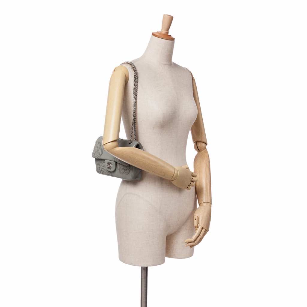 Chanel Embroidered Lambskin Camellia Follies Flap - Image 14