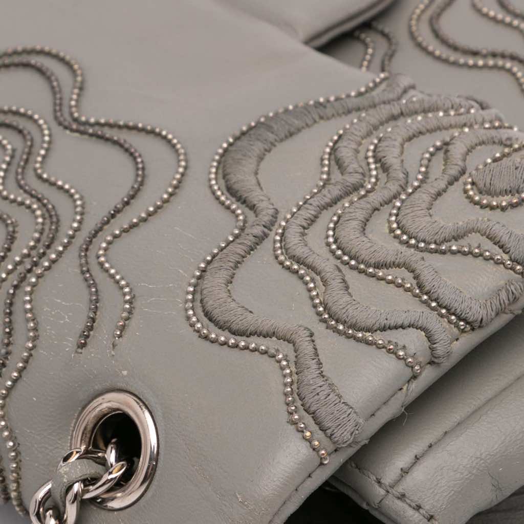 Chanel Embroidered Lambskin Camellia Follies Flap - Image 11