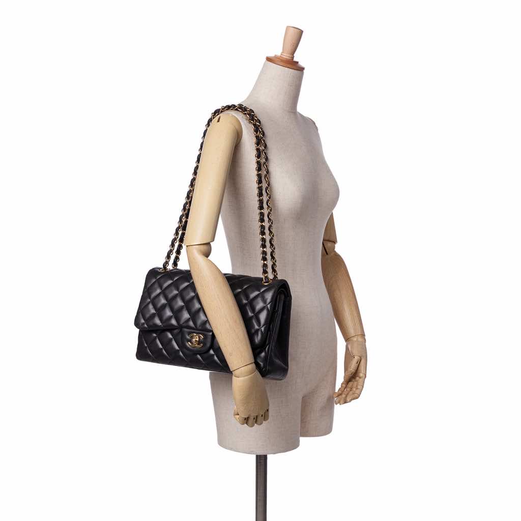 Chanel Jumbo Classic Lambskin Double Flap - Image 13