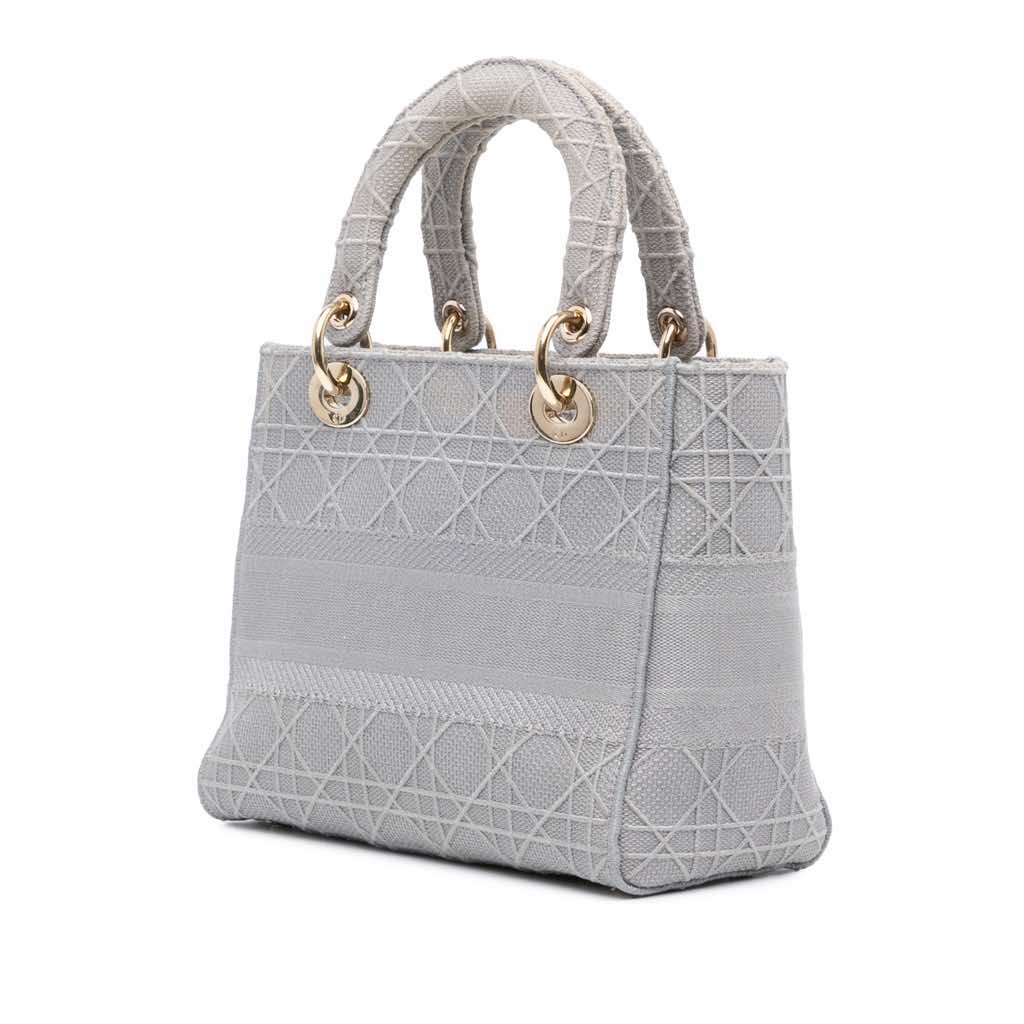Dior Medium Canvas Cannage Lady D Lite - 2