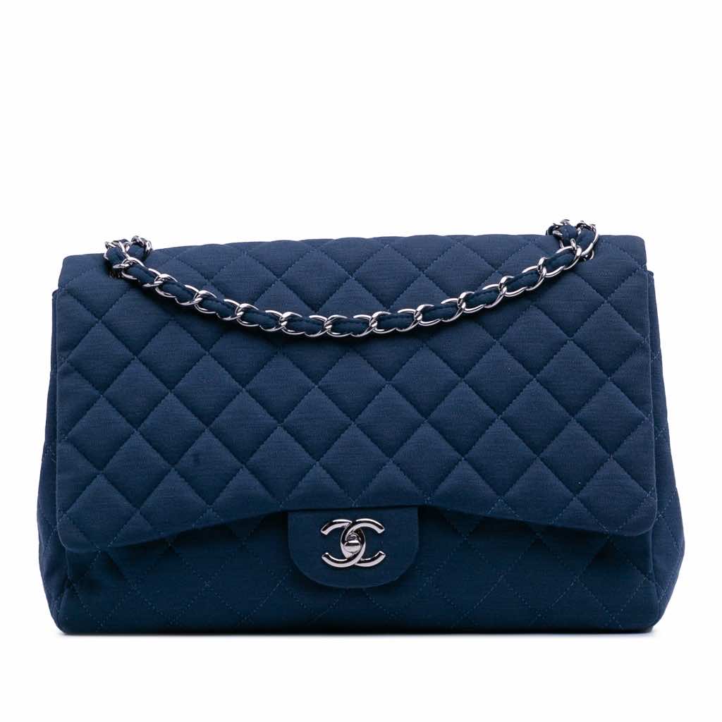 Chanel Maxi Classic Jersey Single Flap
