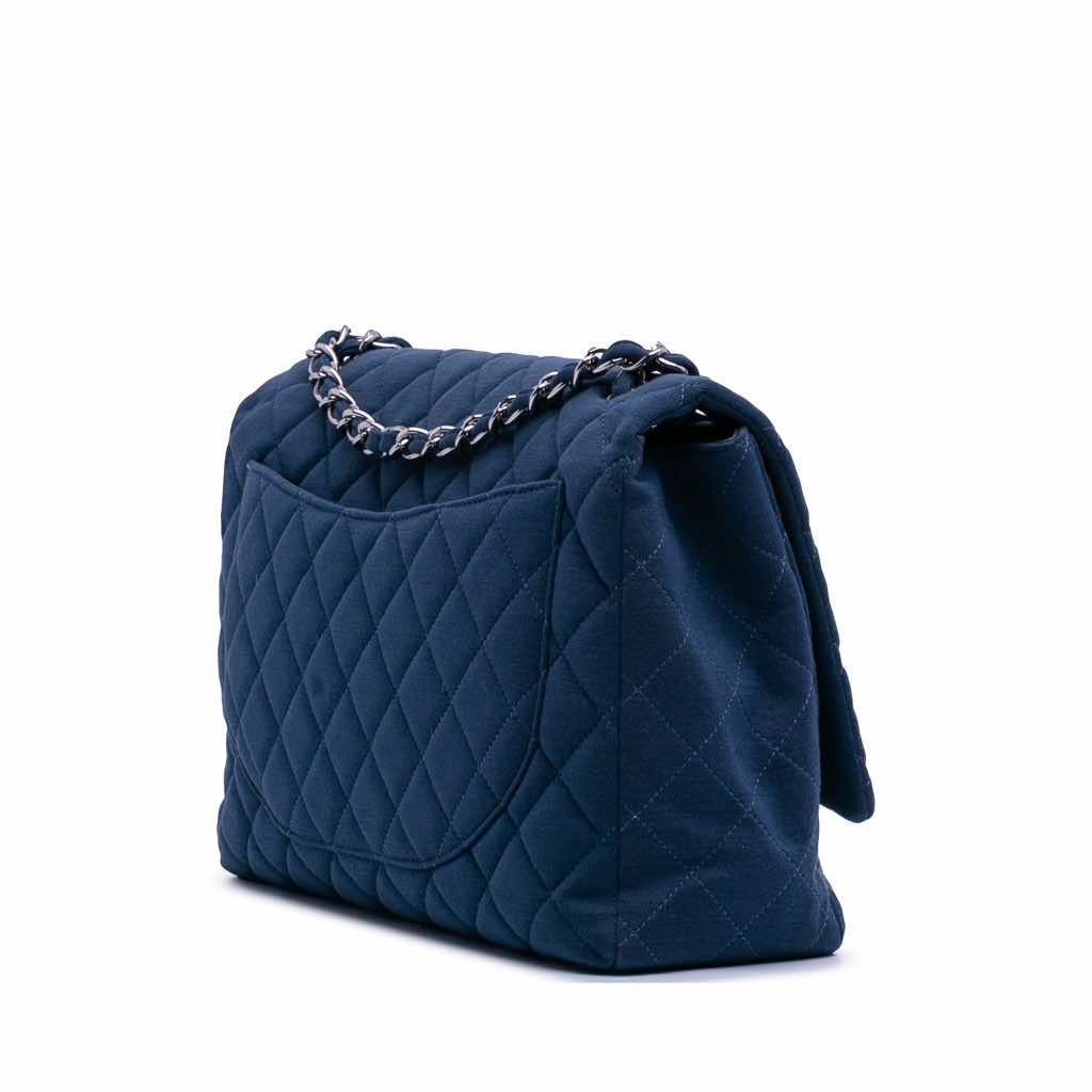 Chanel Maxi Classic Jersey Single Flap - 2