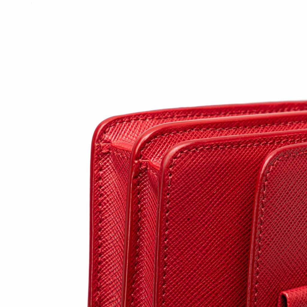 Prada Saffiano Lux Bow Wallet On Strap - Image 13