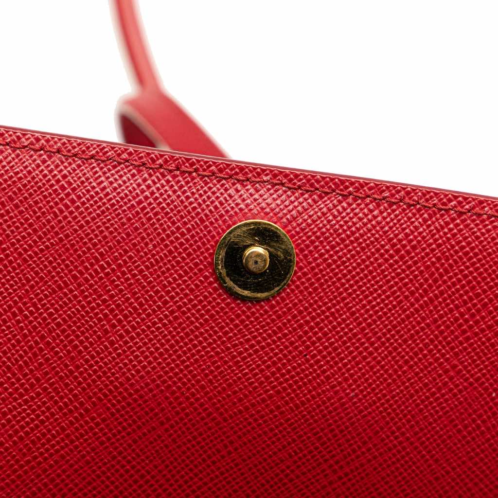 Prada Saffiano Lux Bow Wallet On Strap - Image 15