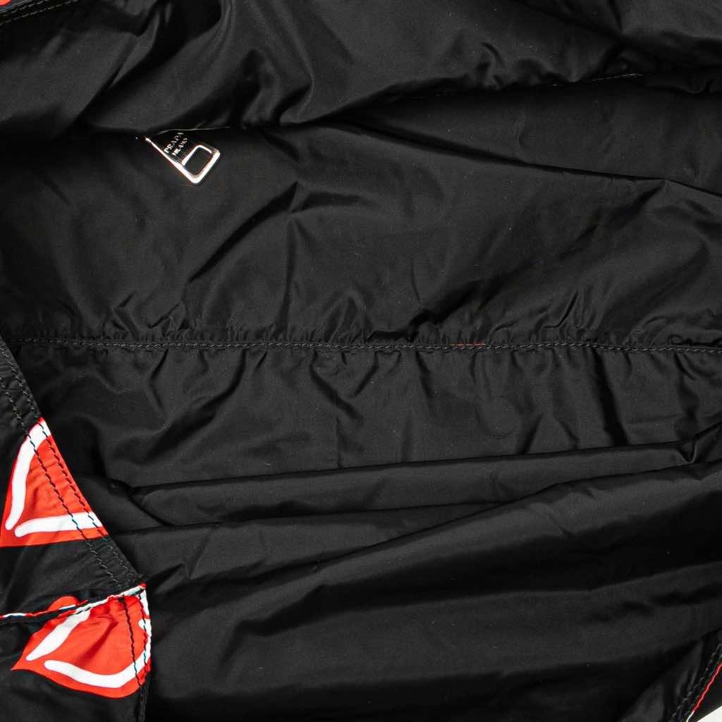 Prada Tessuto Stampato I Heart Prada Tote - Side view