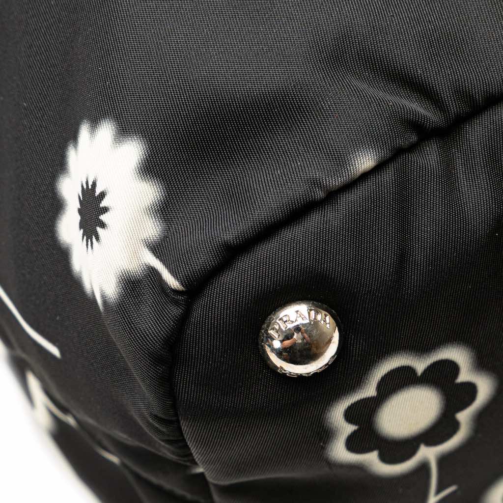 Prada Tessuto Stampato Floral Satchel - Image 13