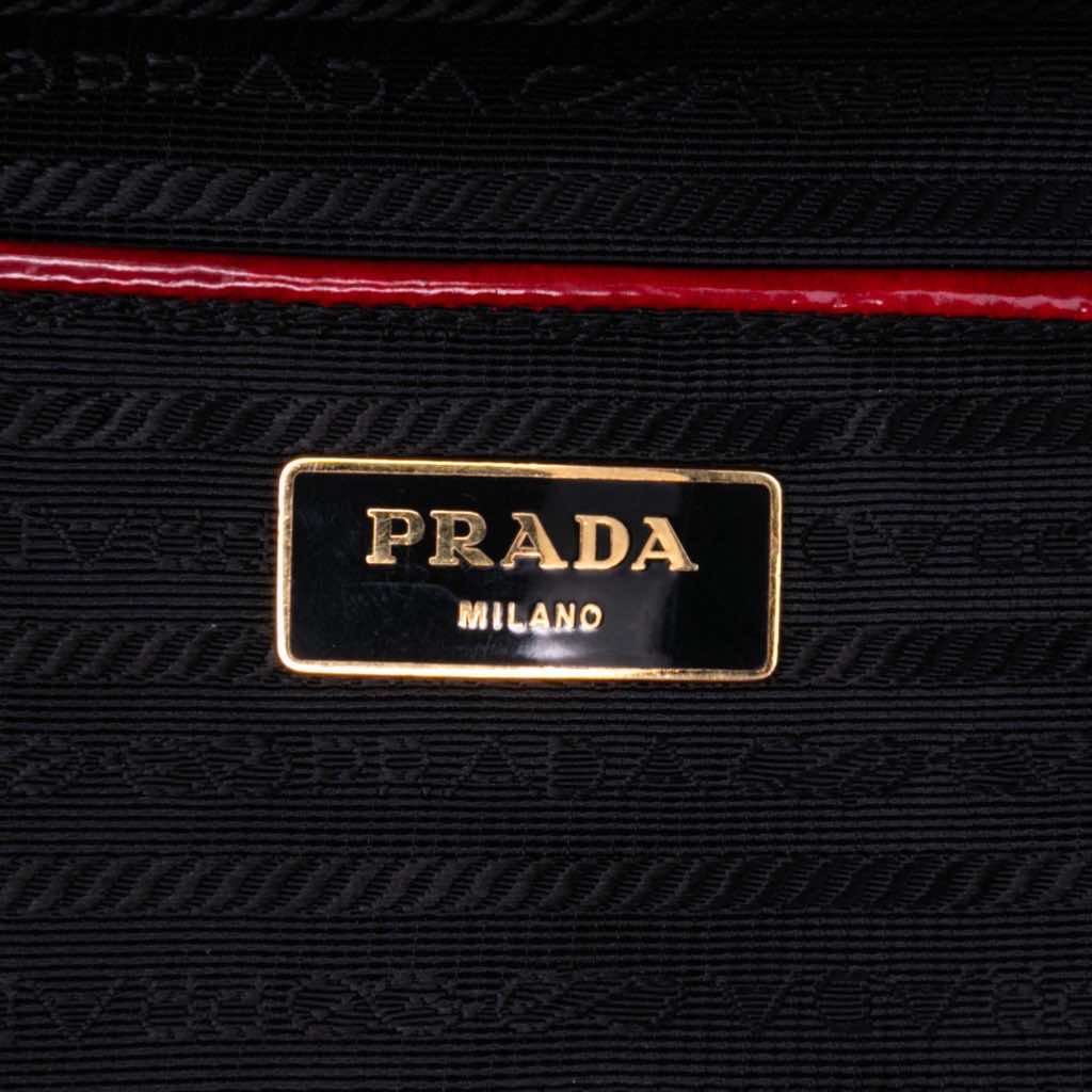 Prada Spazzolato Floral Applique Satchel - 5