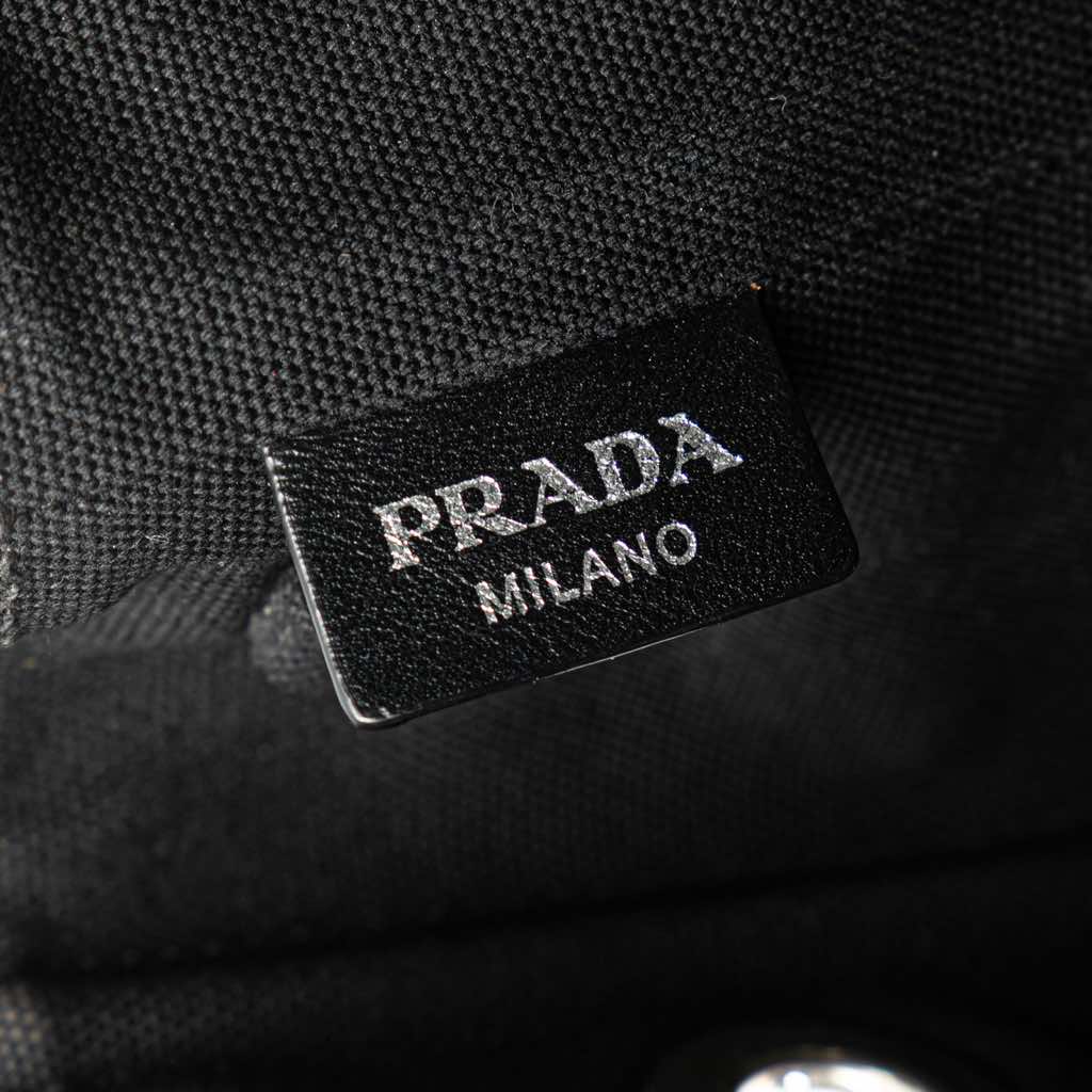 Prada Small Canvas Canapa Grommet Satchel - Detail 1