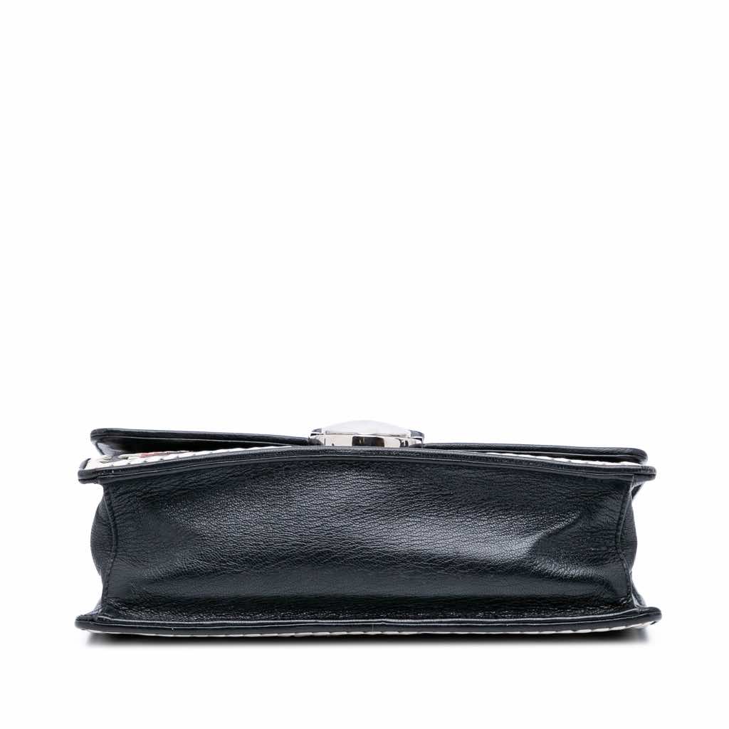 Prada Woven Madras Chain Flap - 3