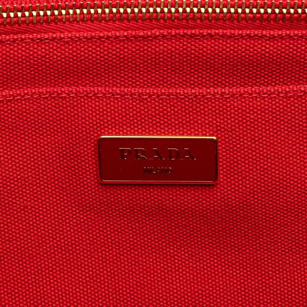 Prada Canvas Canapa Bijoux Satchel - Side view