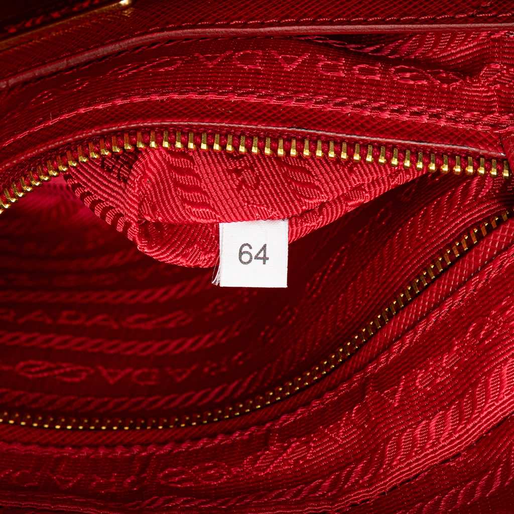Prada Saffiano Double Zip Crossbody - Image 10