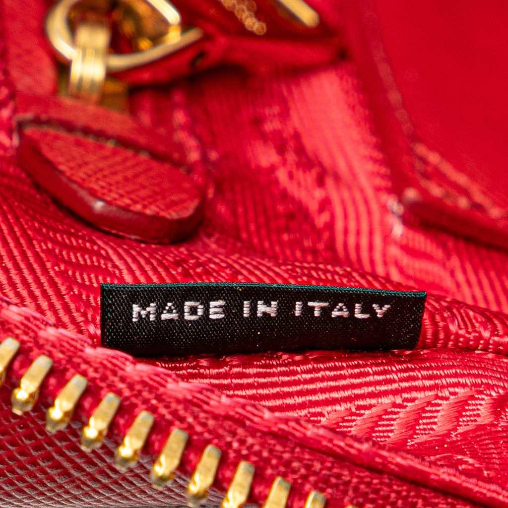 Prada Saffiano Double Zip Crossbody - Image 11