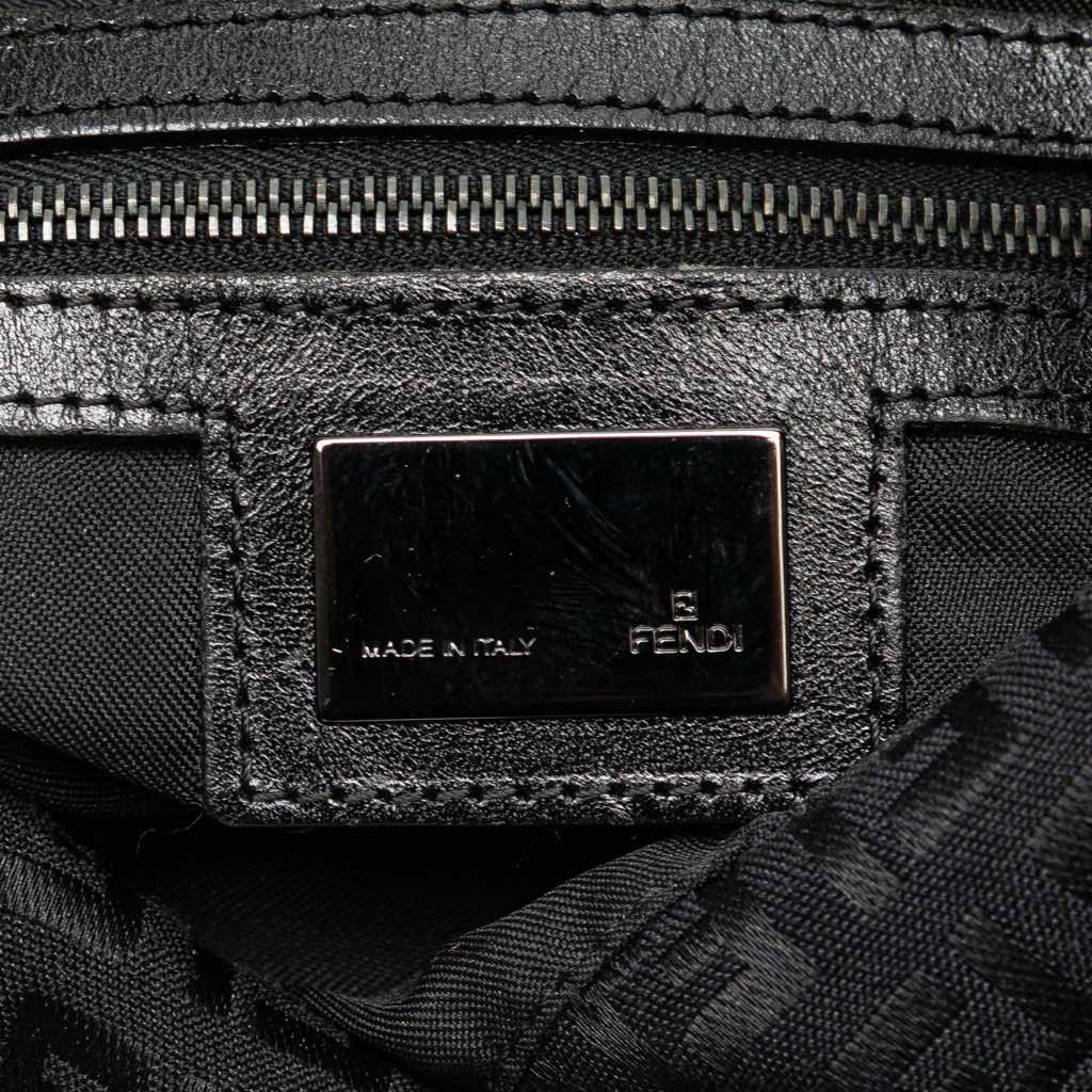 Fendi Zucchino Canvas Double Flap Mamma - 5