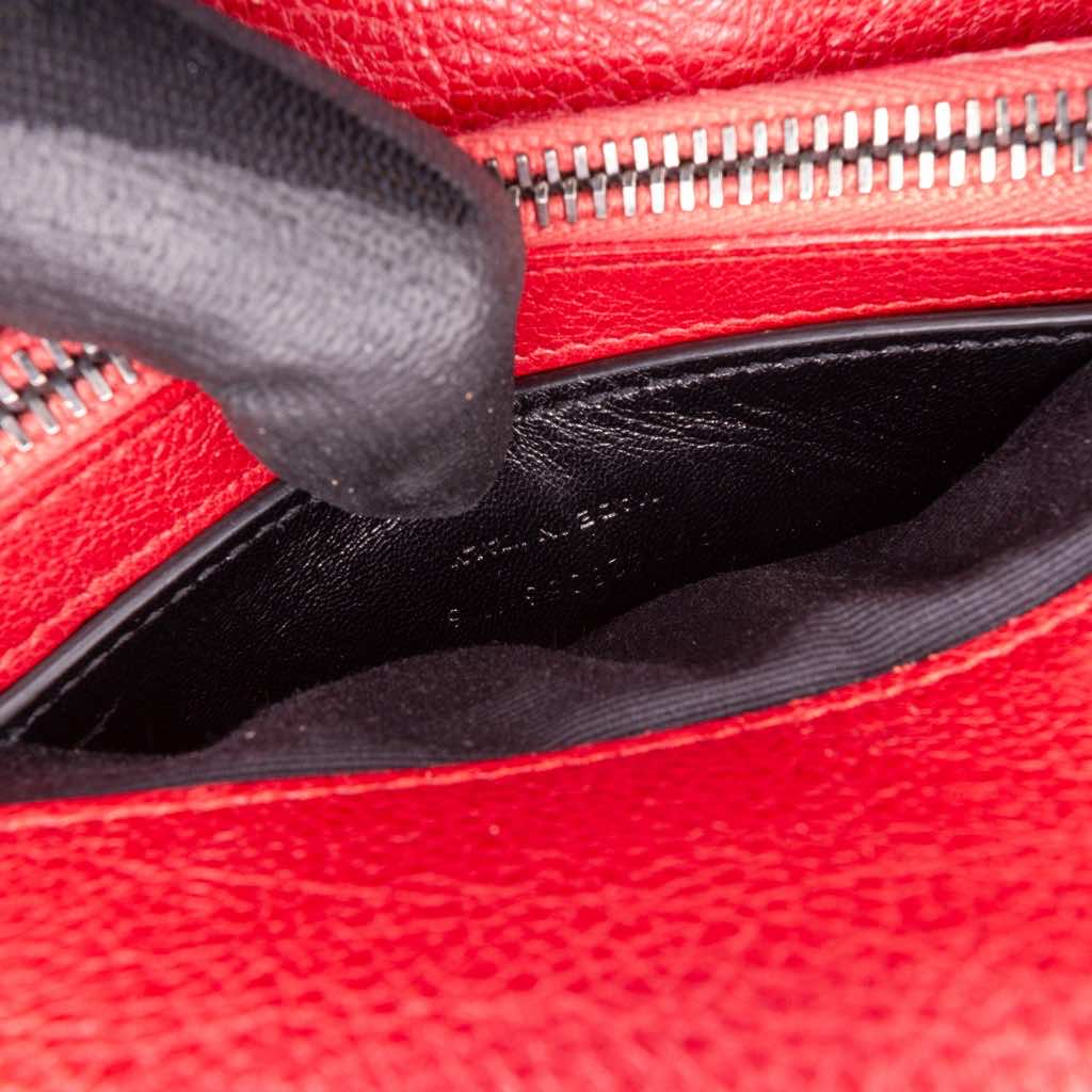 Saint Laurent Medium Quilted Chevron Sheepskin College Satchel - Image 10