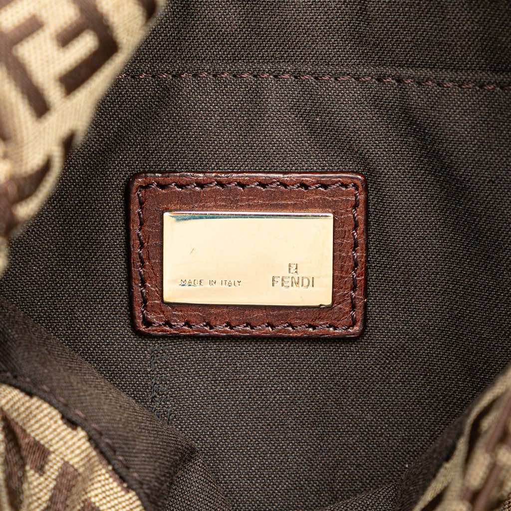 Fendi Zucchino Canvas Crossbody - Side view