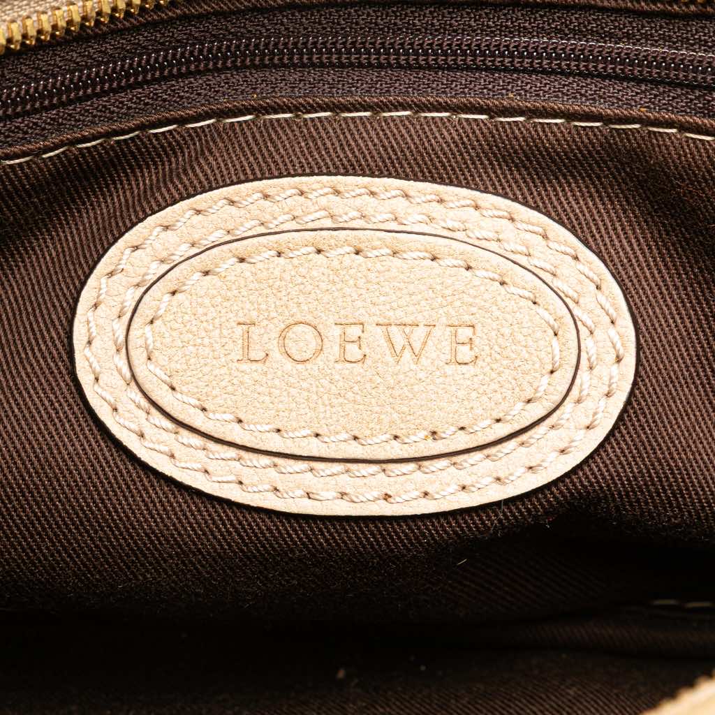 Loewe Mini Anagram Leather Tassel Handbag - Side view
