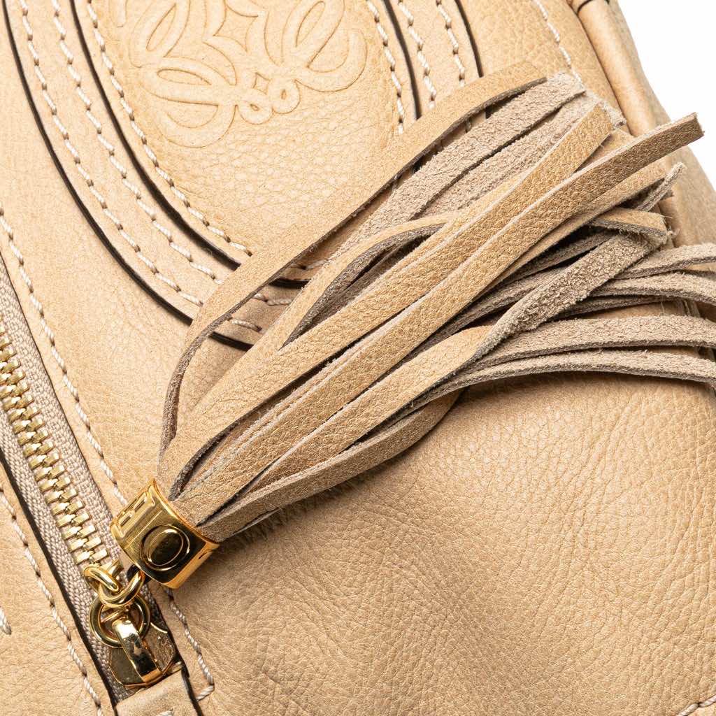 Loewe Mini Anagram Leather Tassel Handbag - Image 10