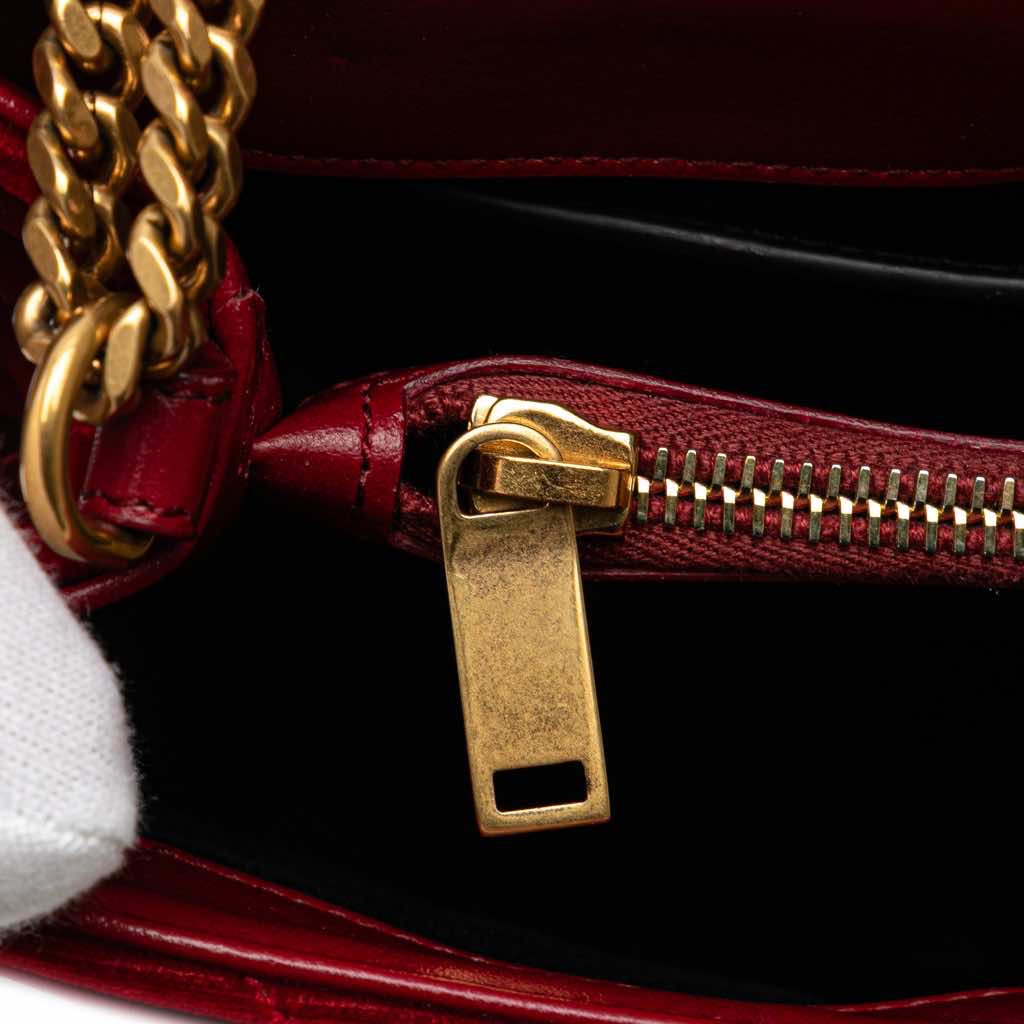 Saint Laurent Small Velvet Monogram Matelasse LouLou Shoulder Bag - Image 13