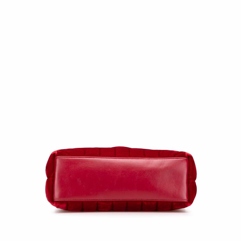 Saint Laurent Small Velvet Monogram Matelasse LouLou Shoulder Bag - Image 6