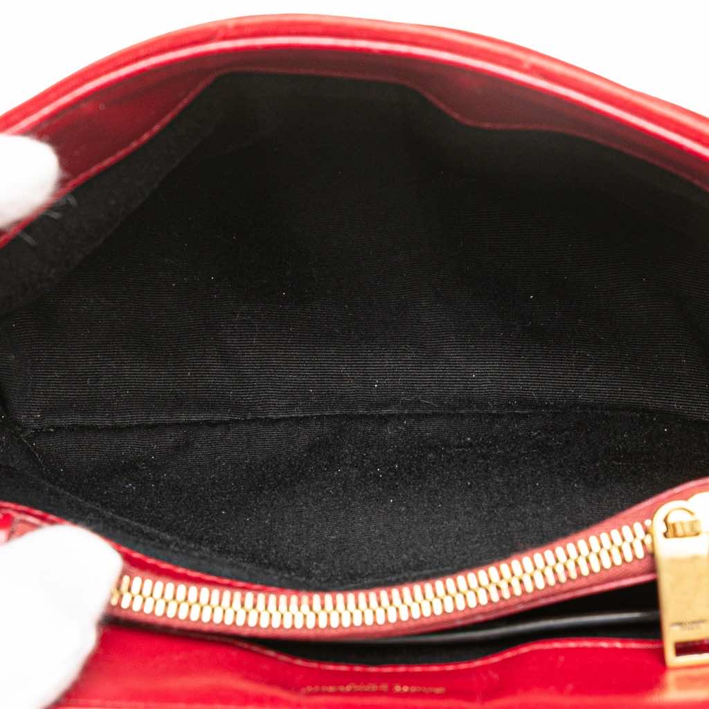 Saint Laurent Small Velvet Monogram Matelasse LouLou Shoulder Bag - 4