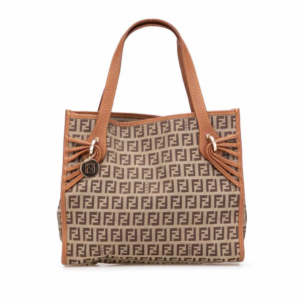 Fendi Zucchino Canvas Handbag